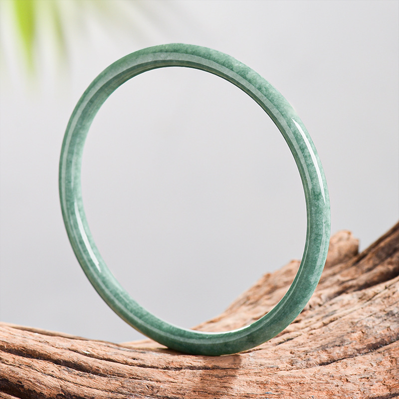 Women Accessories For Gift - Doğal Birmanya Yeşim Taşı Bileklik Bilezik