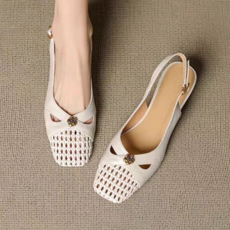 Women'S Shoes And Accessories - Kadın Fransız tarzı kapalı burunlu sandaletler,