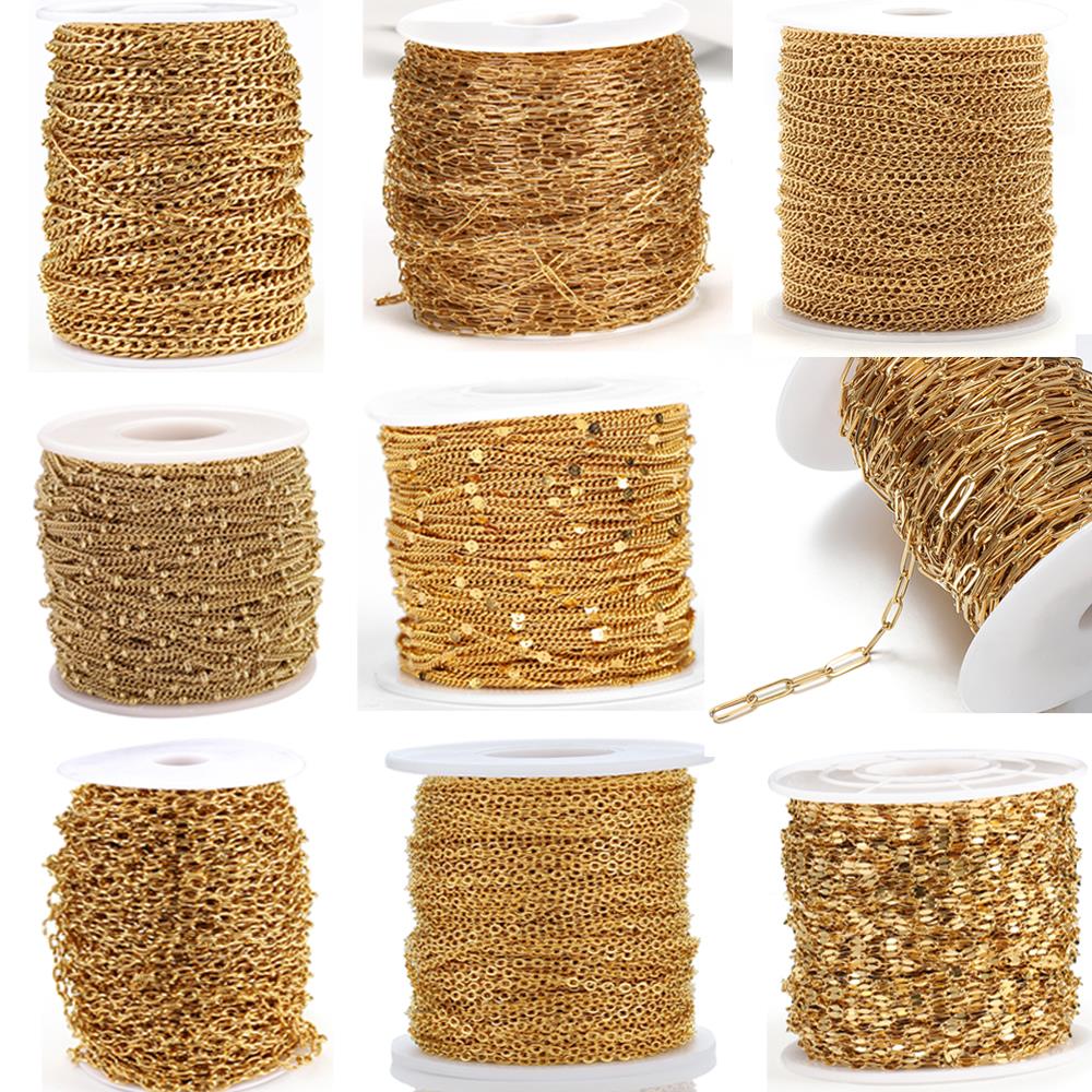 Beaded Anklet Chain - 2 metre Paslanmaz Çelik Bağlantı Kablosu
