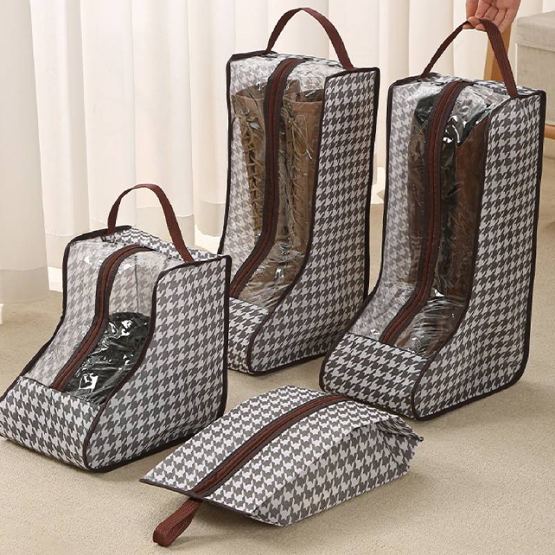 Women'S Shoes And Accessories - Şeffaf PVC Pencereli Uzun Bot Saklama