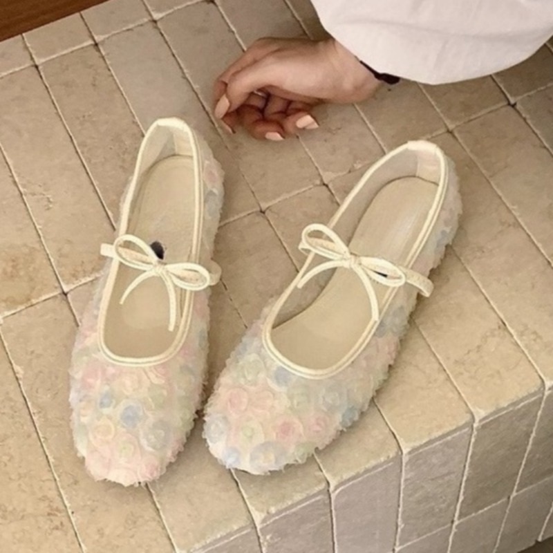 Women'S Shoes And Accessories - Nazik Yeni Çin Gülü Fileli Mary