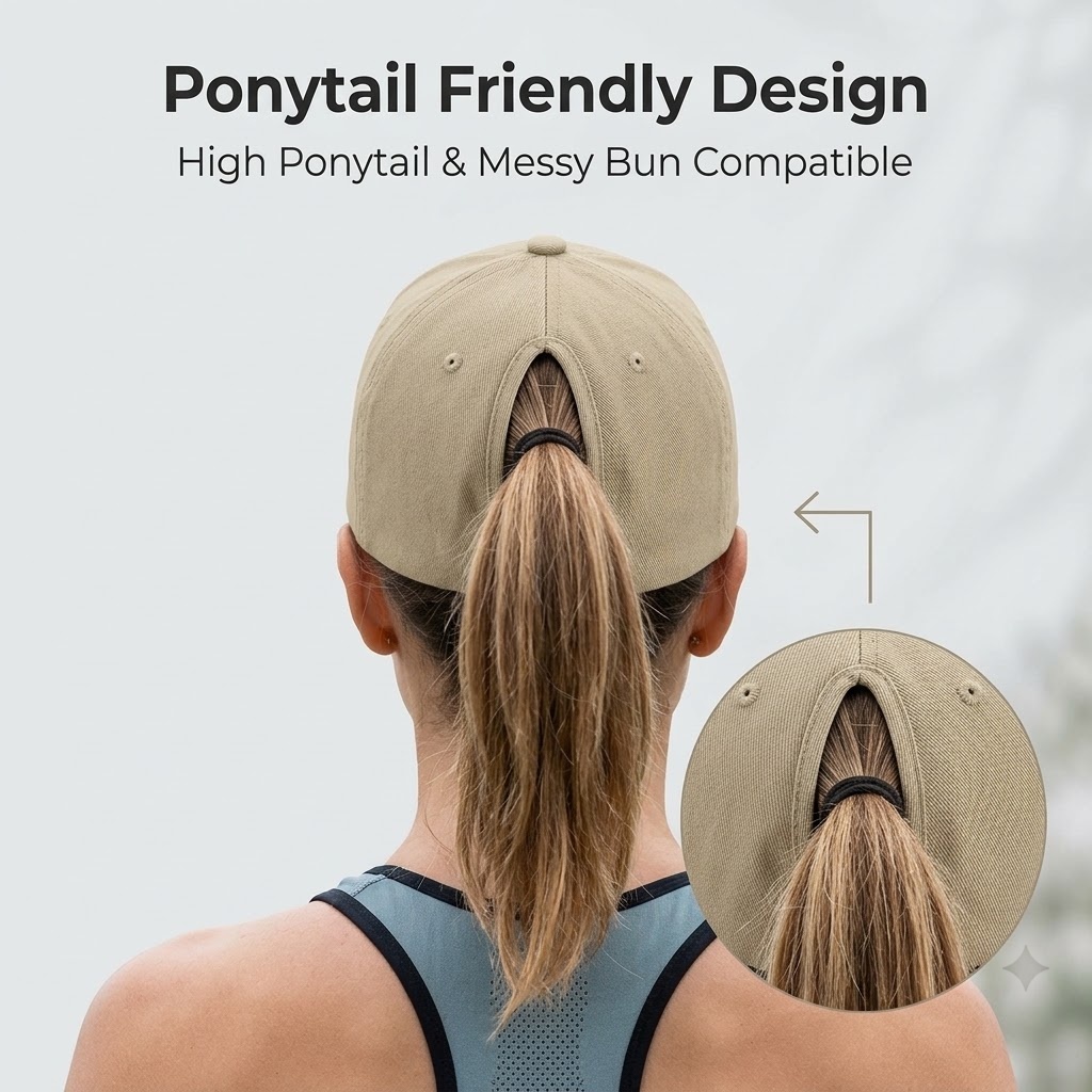 Women'S Golf Accessories - Kadın Modası Manyetik Atkuyruğu Şapkası Hızlı