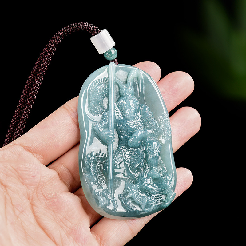 Women Accessories For Gift - Birmanya Jadeit Maymun Kral Kolye Kolye