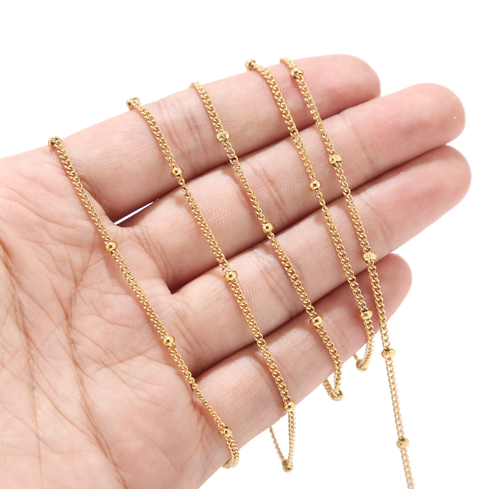 2 metre Paslanmaz Çelik Altın  - Beaded Anklet Chain incelemesi ve fiyatı