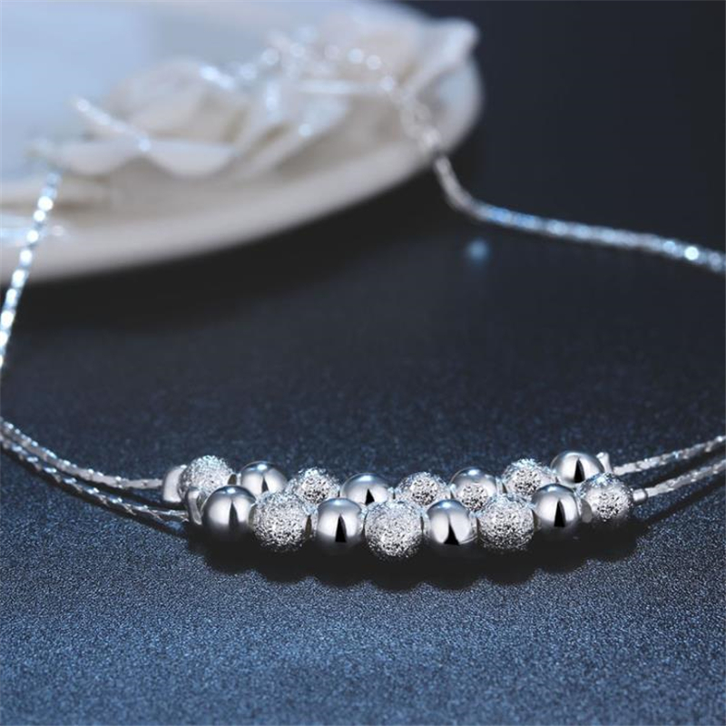 KOFSAC yaz yeni 925 ayar gümüş - Beaded Anklet Chain incelemesi ve fiyatı