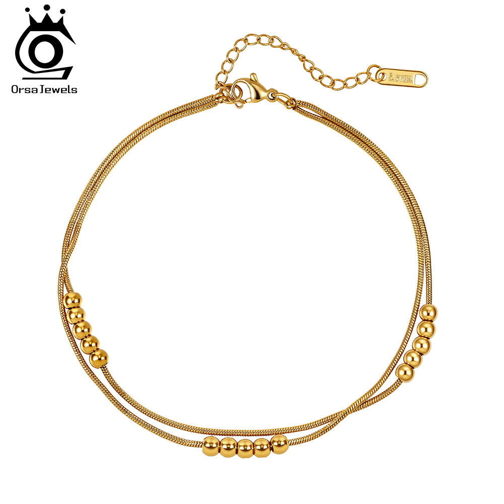 ORSA JEWELS Vintage Katmanlı H - Beaded Anklet Chain incelemesi ve fiyatı