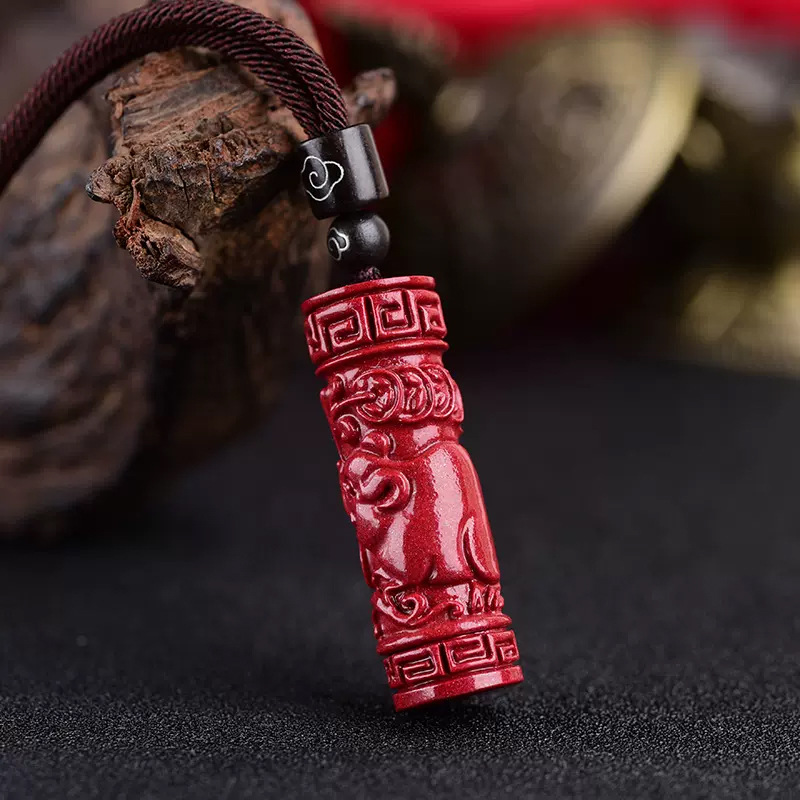 Lüks kırmızı Cinnabar çin zody - Women Accessories For Gift incelemesi ve fiyatı