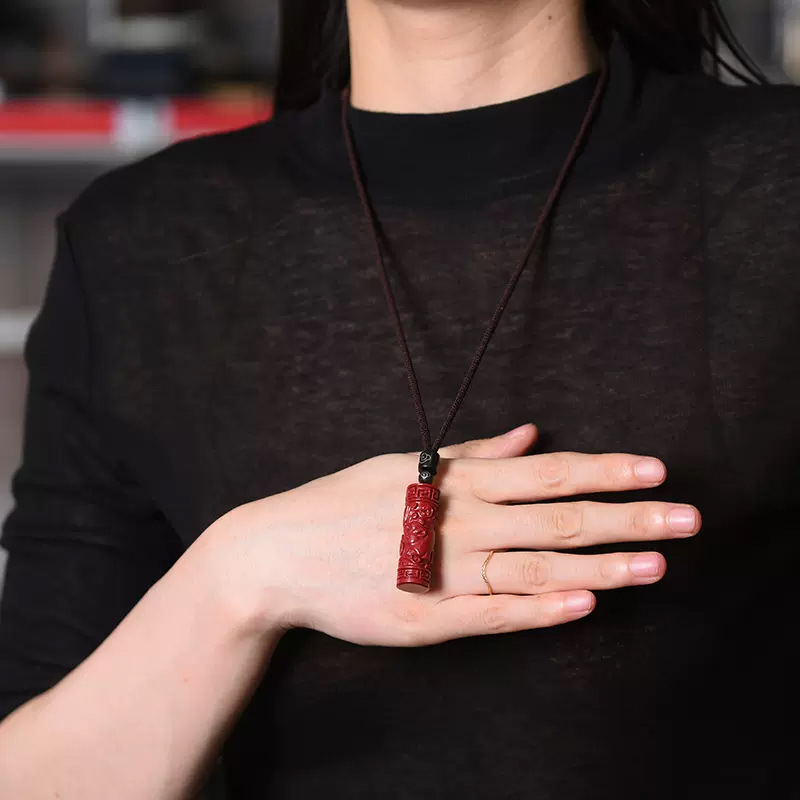 Lüks kırmızı Cinnabar çin zody - Women Accessories For Gift incelemesi ve fiyatı