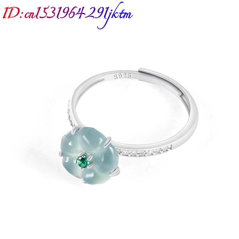 Mavi Burma Yeşim Taşı Çiçek Yü - Women Accessories For Gift incelemesi ve fiyatı