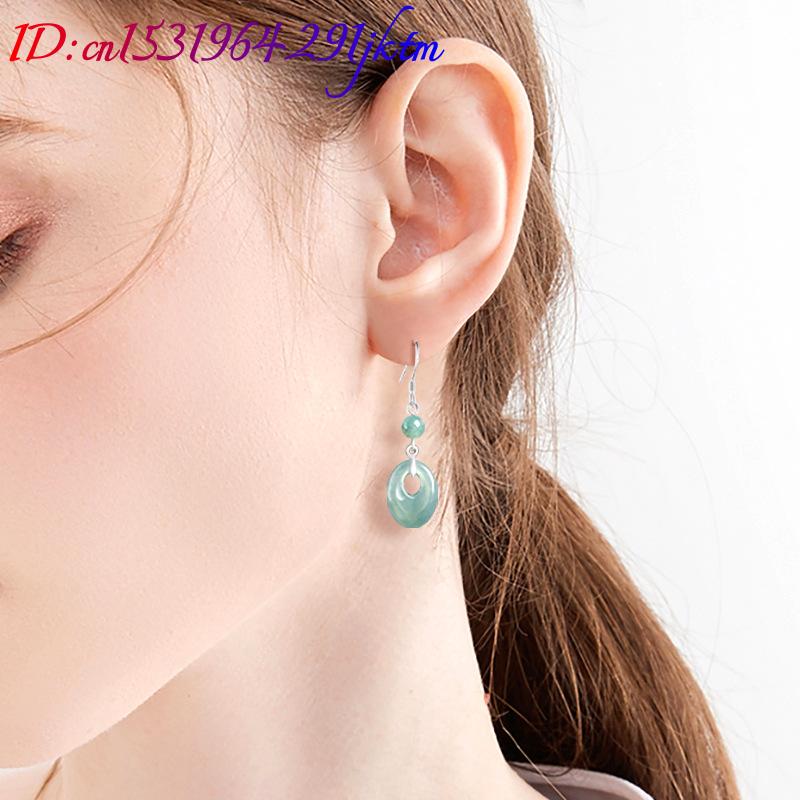 Myanmar Jadeite Yüzük Küpe 925 - Women Accessories For Gift incelemesi ve fiyatı