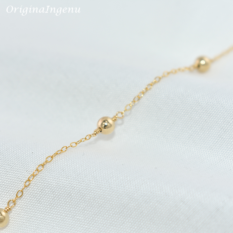 14K altın dolgulu boncuk bilez - Beaded Anklet Chain incelemesi ve fiyatı