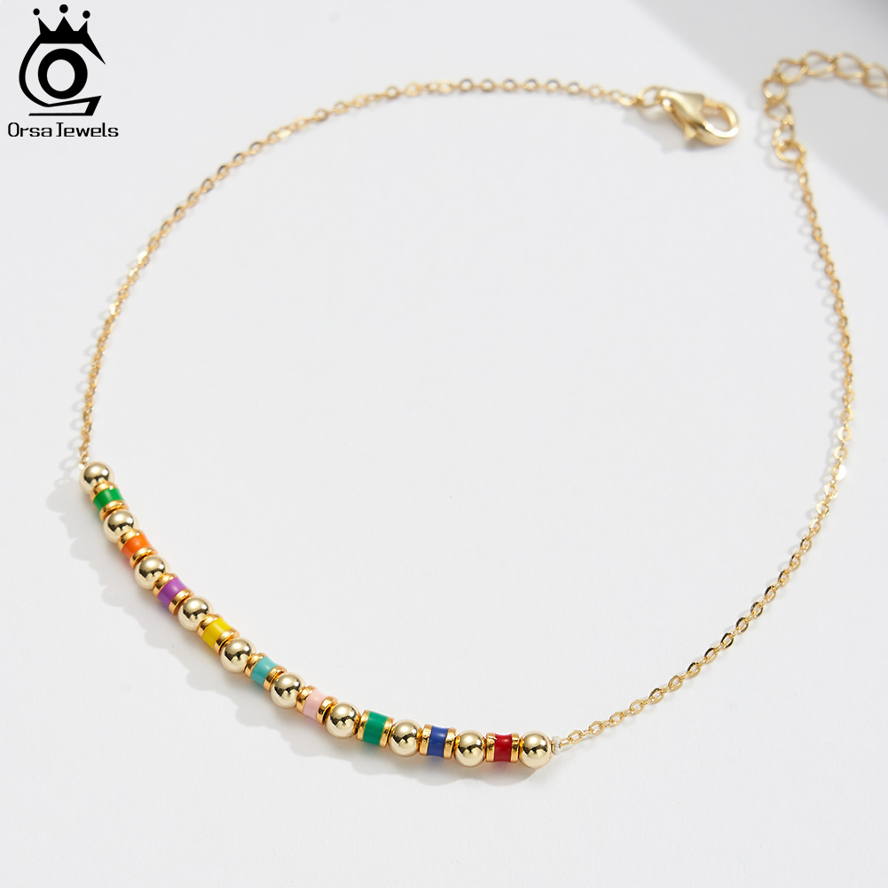 ORSA JEWELS 925 Ayar Gümüş Bon - Beaded Anklet Chain incelemesi ve fiyatı