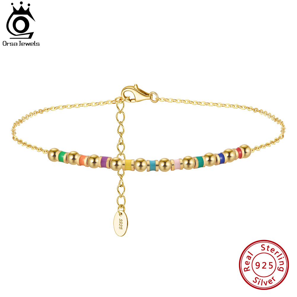ORSA JEWELS 925 Ayar Gümüş Bon - Beaded Anklet Chain incelemesi ve fiyatı