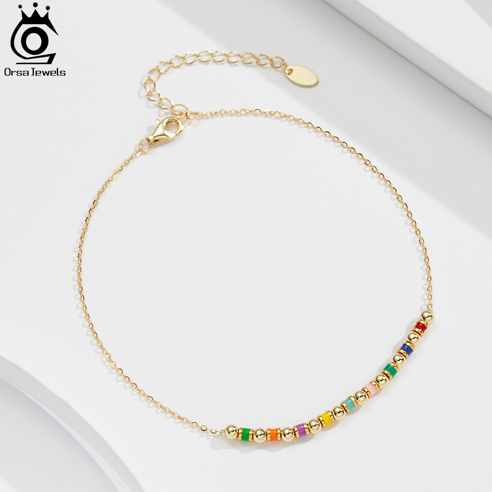ORSA JEWELS 925 Ayar Gümüş Bon - Beaded Anklet Chain incelemesi ve fiyatı