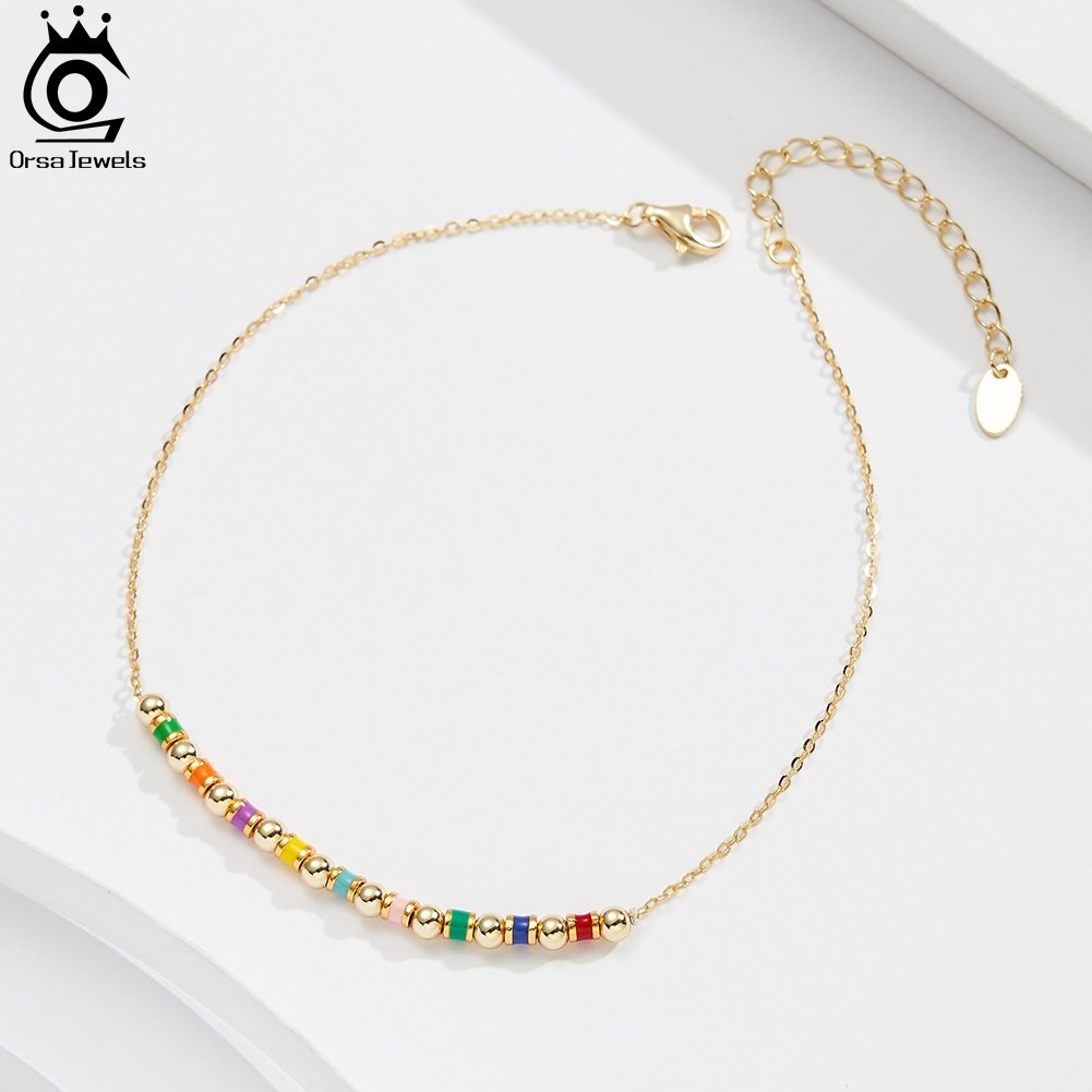 ORSA JEWELS 925 Ayar Gümüş Bon - Beaded Anklet Chain incelemesi ve fiyatı
