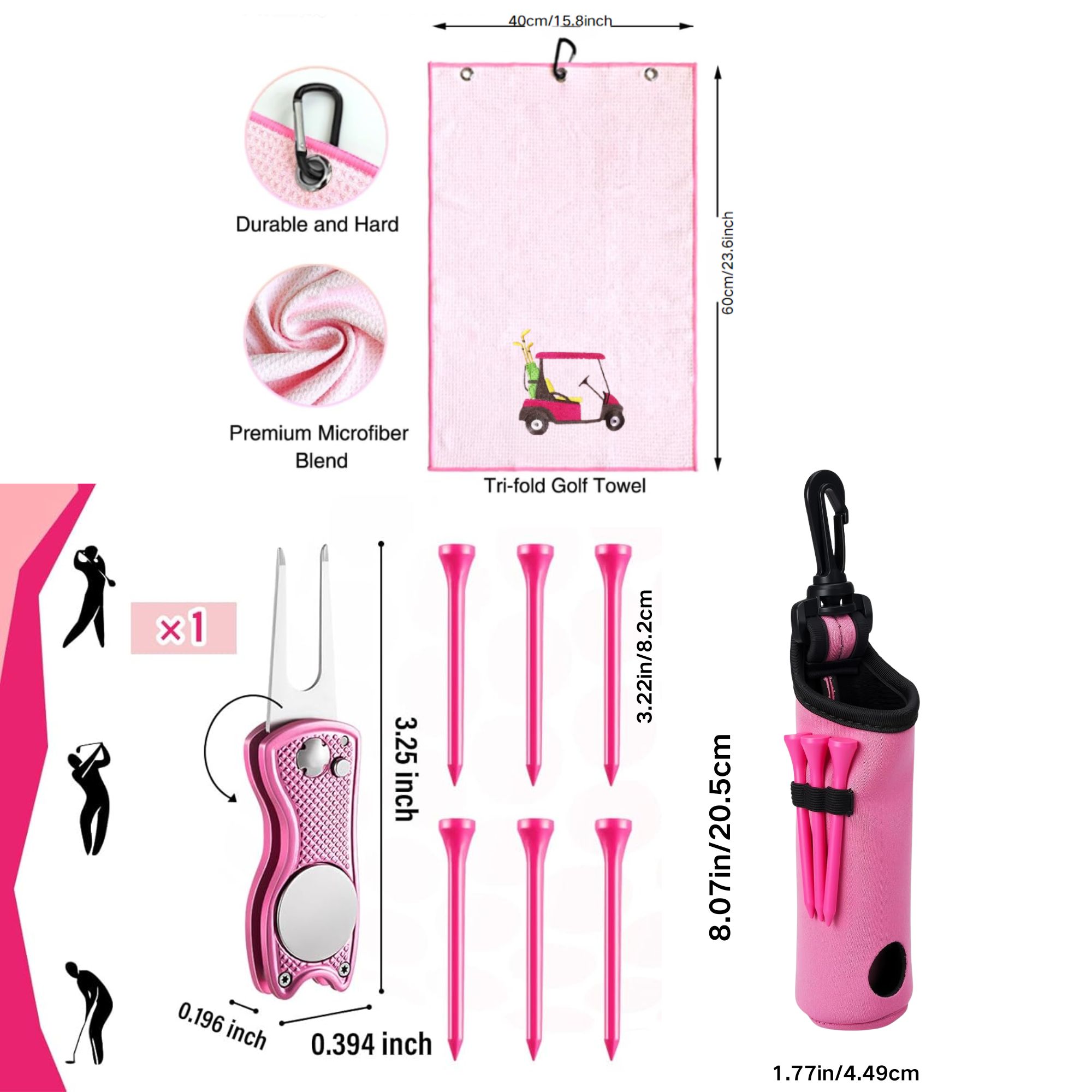10 Parça Golf Aksesuar Seti, K - Women'S Golf Accessories incelemesi ve fiyatı