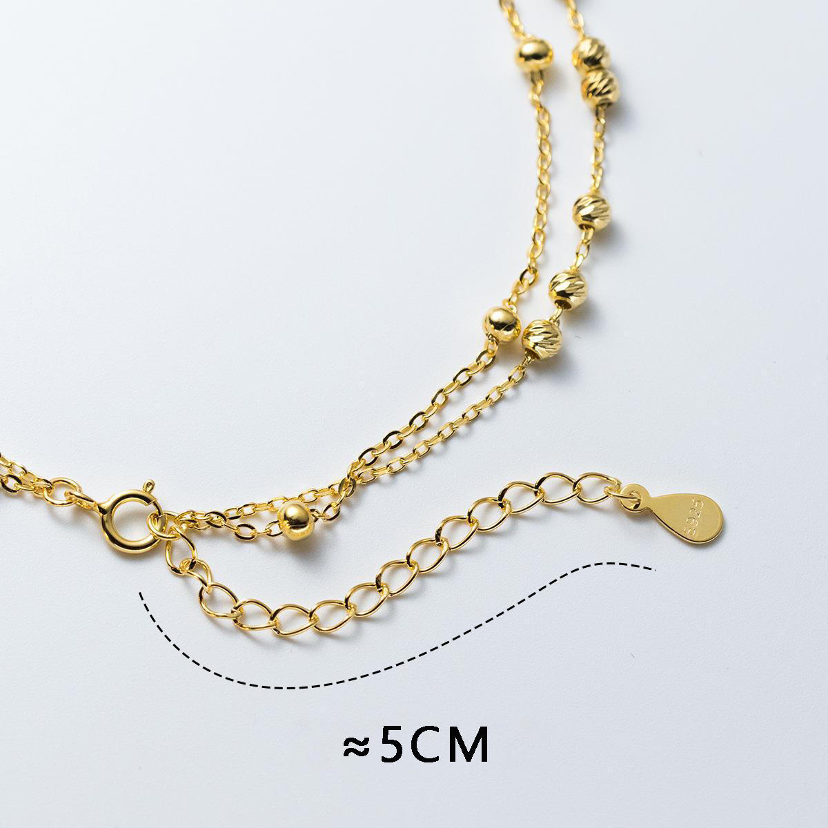 MIQIAO 925 ayar gümüş halhal k - Beaded Anklet Chain incelemesi ve fiyatı