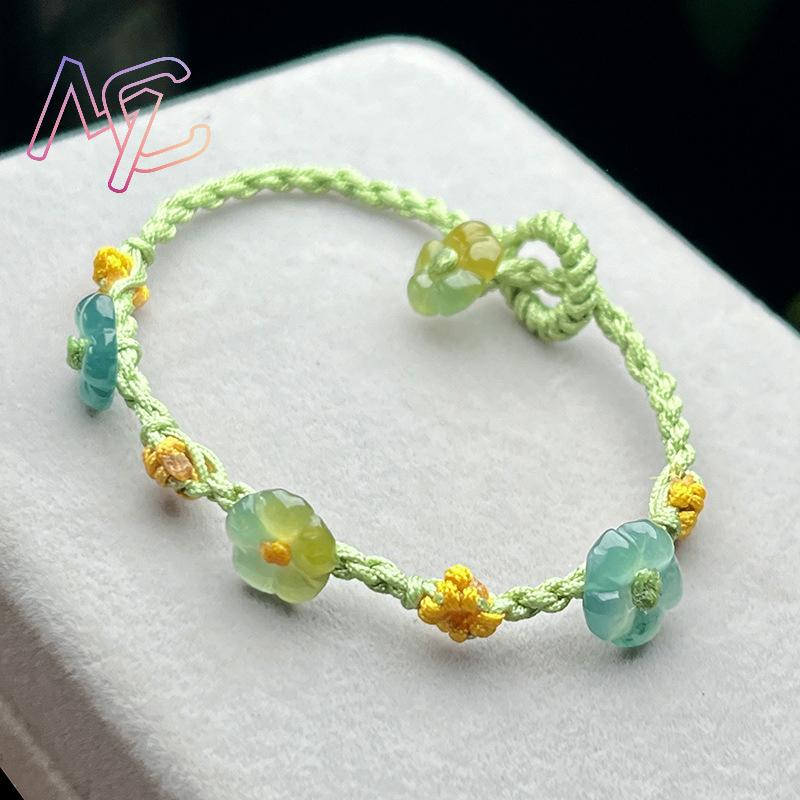 Myanmar Jadeit Çiçek Bilezik G - Women Accessories For Gift incelemesi ve fiyatı