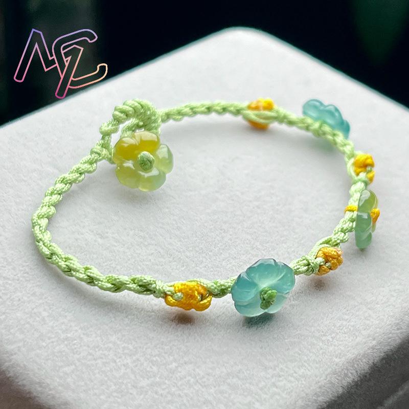 Myanmar Jadeit Çiçek Bilezik G - Women Accessories For Gift incelemesi ve fiyatı