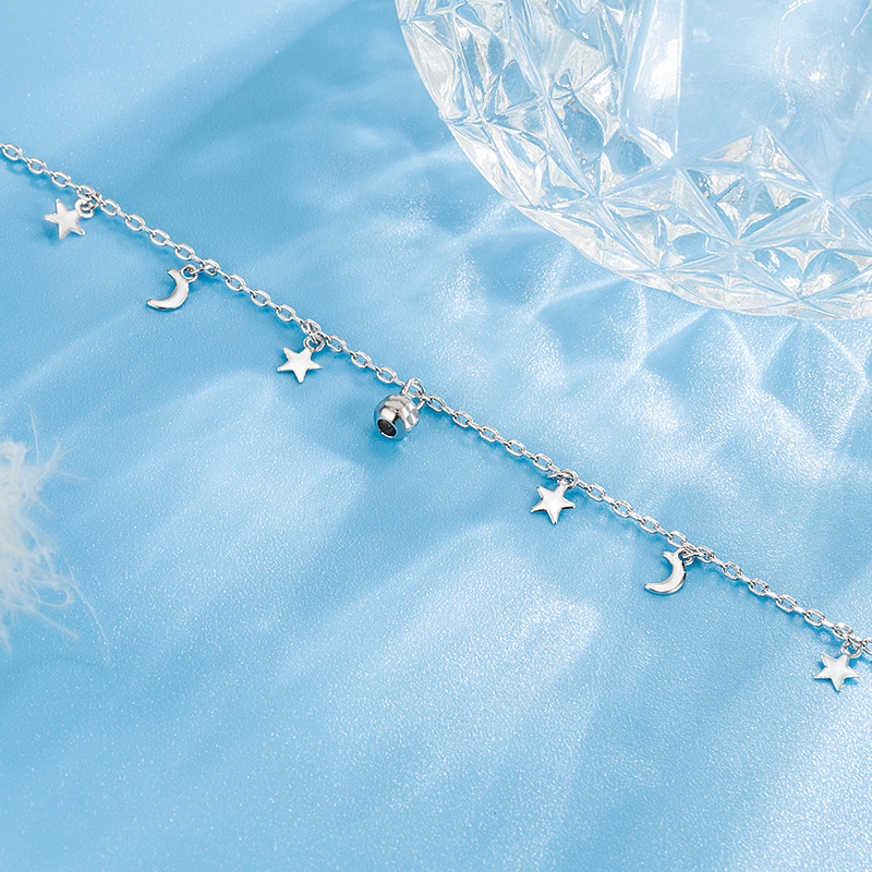 Kadınlar için romantik ay yıld - Beaded Anklet Chain incelemesi ve fiyatı