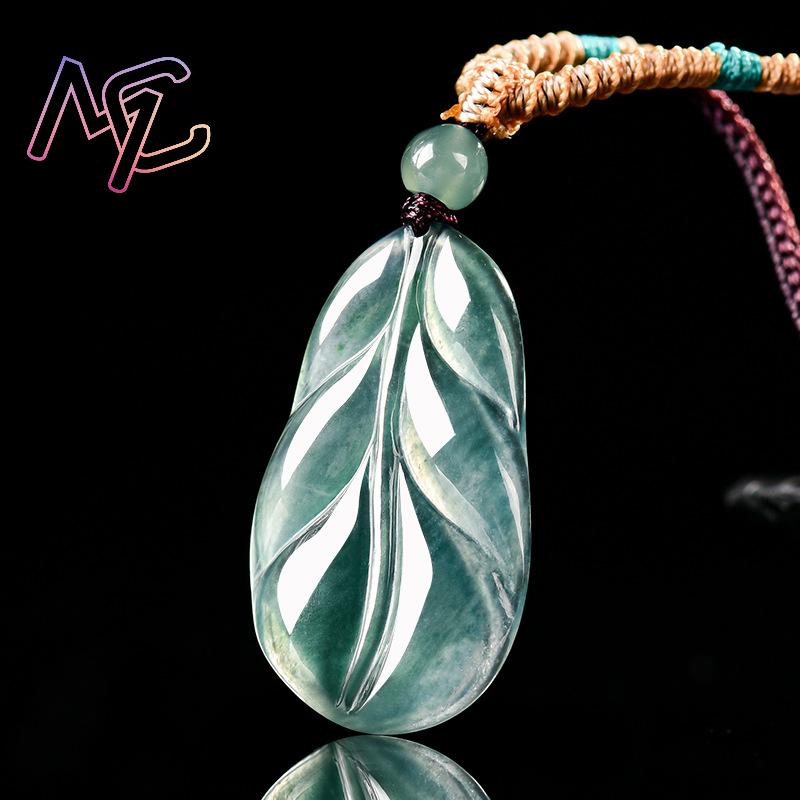 Myanmar Jadeite Yaprak Kolye K - Women Accessories For Gift incelemesi ve fiyatı