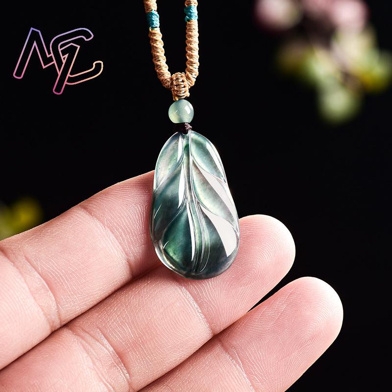 Myanmar Jadeite Yaprak Kolye K - Women Accessories For Gift incelemesi ve fiyatı
