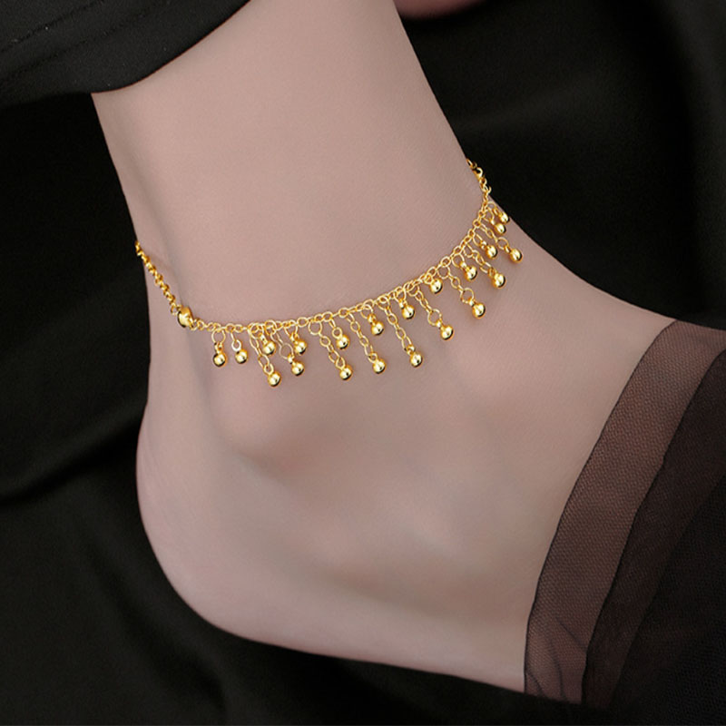 925 Ayar Gümüş Yuvarlak Boncuk - Beaded Anklet Chain incelemesi ve fiyatı