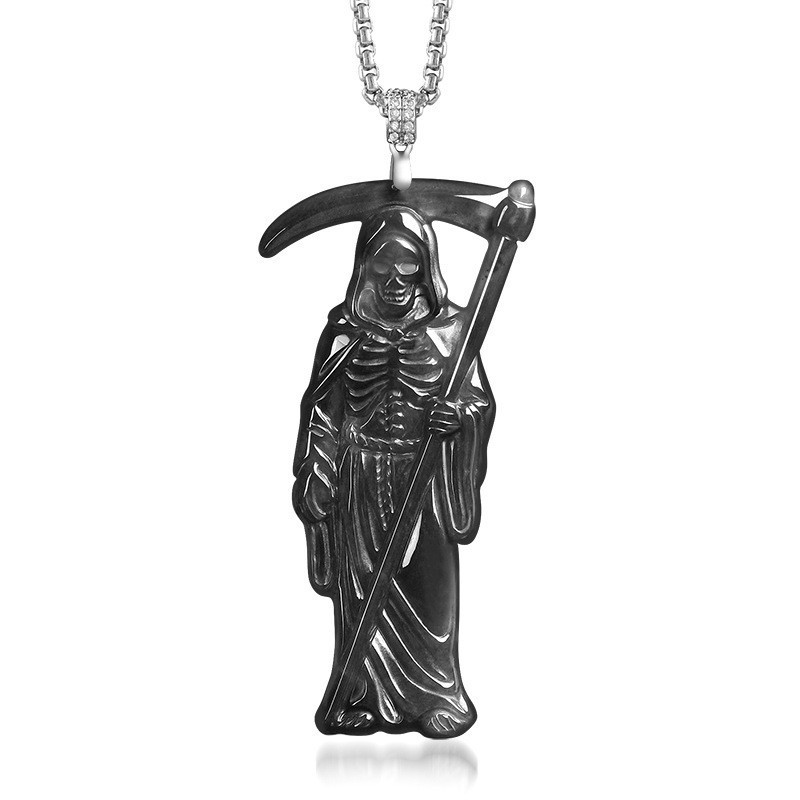 Myanmar Jadeite Grim Reaper Ko - Women Accessories For Gift incelemesi ve fiyatı